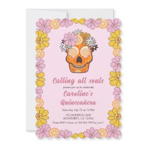 Sugar Skull Floral Quinceanera