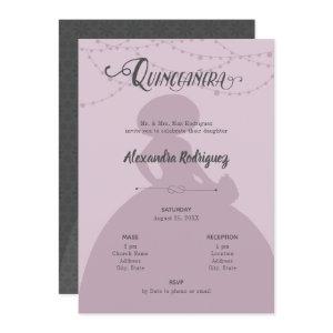 Sugared Plum & Steel Charro Silhouette Quinceanera