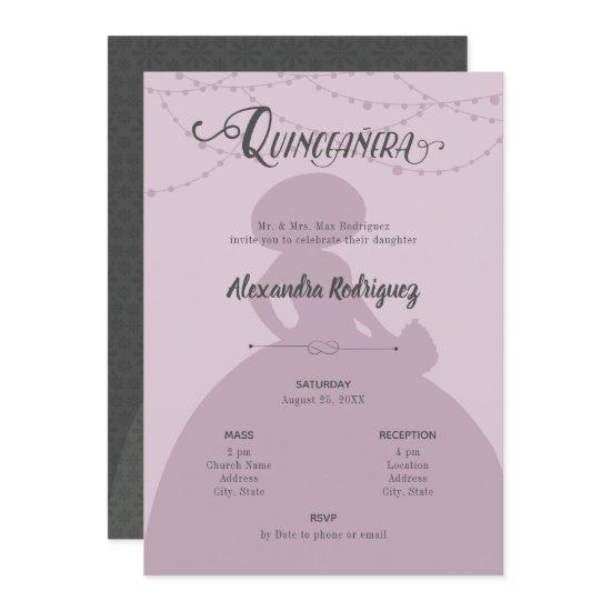 Sugared Plum & Steel Charro Silhouette Quinceanera