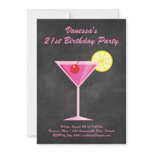 Summer Chalkboard & Pink 21st Birthday Party