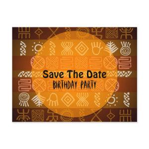Summer Ethnic 15th Birthday Save the Date Announcement Postcard