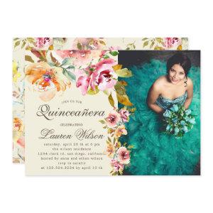 summer garden floral Quinceanera Photo