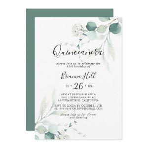 Summer Green Eucalyptus Foliage Quinceañera
