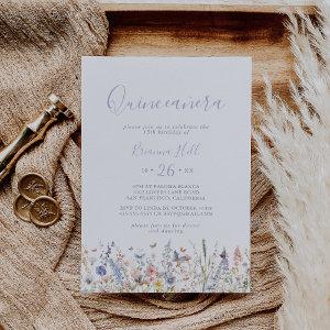 Summer Multicolor Wildflower Quinceañera