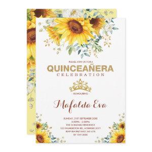 Summer Quinceanera Garden Sunflowers 15th Birthday