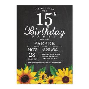 Sunflower 15th Birthday