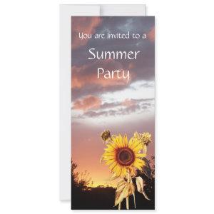 SUNFLOWERS AND SUMMER SUNSET RUSTIC WEDDING PARTY