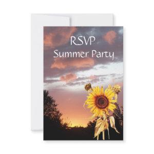 SUNFLOWERS AND SUMMER SUNSET RUSTIC WEDDING PARTY