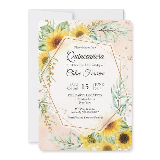 Sunflowers Quinceañera