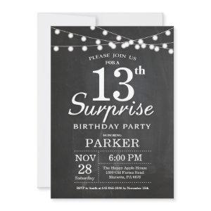 Surprise 13th Birthday  Chalkboard