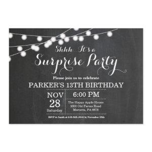 Surprise 13th Birthday  Chalkboard