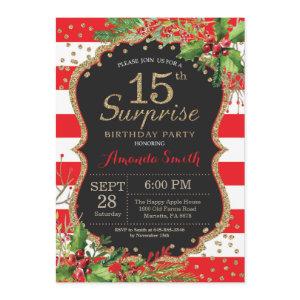 Surprise 15th Birthday  Christmas Gold