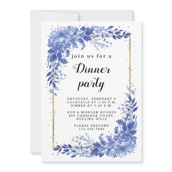 Surreal Indigo Bouquet - Party , wedding Save The Date
