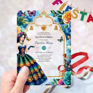 Sweet15 Quinceanera Butterflies Fiesta Flowers Acrylic