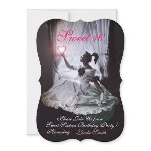 SWEET16  PARTY,PINK ,BLACK AND WHITE DAMASK