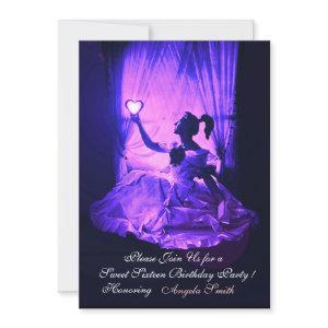 SWEET16 PARTY,PINK BLUE BLACK DAMASK