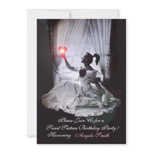 SWEET16 PARTY,RED,BLACK AND WHITE DAMASK
