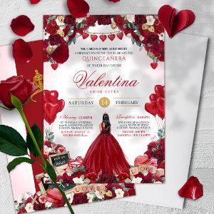 Sweet 15 Valentine's Day Red Birthday Quinceañera