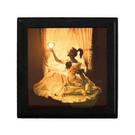SWEET 16 BIRTHDAY PARTY, GOLD YELLOW BLACK KEEPSAKE BOX