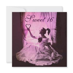SWEET 16 BIRTHDAY PARTY,PINK FUCHSIA  BLACK DAMASK