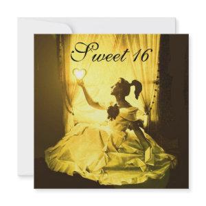 SWEET 16 BIRTHDAY PARTY,YELLOW BLACK WHITE DAMASK