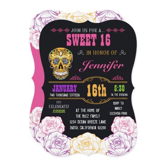 Sweet 16 Day of the Dead Sugar Skull