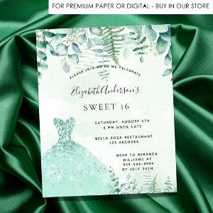 Sweet 16 enchanted forest dress budget  flyer