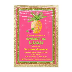 Sweet 16 Luau Birthday Party