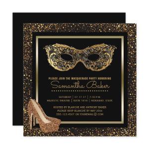Sweet 16 Masquerade Party | Gold Sweet Sixteen