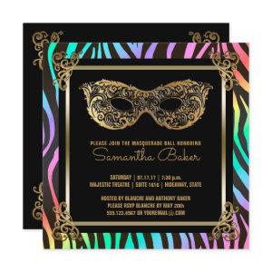Sweet 16 Masquerade Party | Sweet Sixteen Zebra