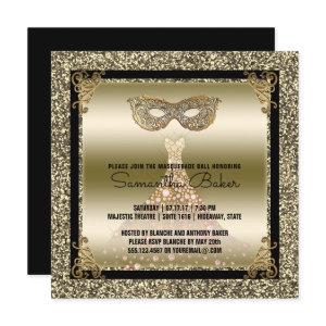 Sweet 16 Masquerade | Sweet Sixteen Black Gold
