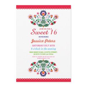 Sweet 16 Party Floral Fiesta Mexican Birthday