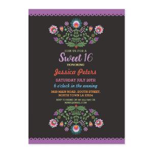 Sweet 16 Party Floral Fiesta Mexican Birthday