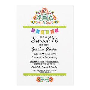 Sweet 16 Party Floral Fiesta Mexican Birthday