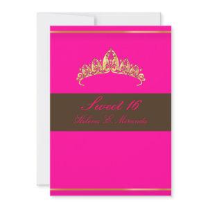 Sweet 16/ pink chocolate tiara