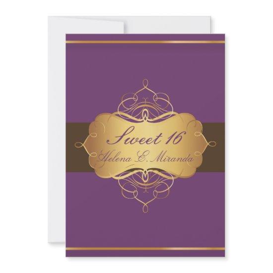 Sweet 16/ plum chocolate/ tiara