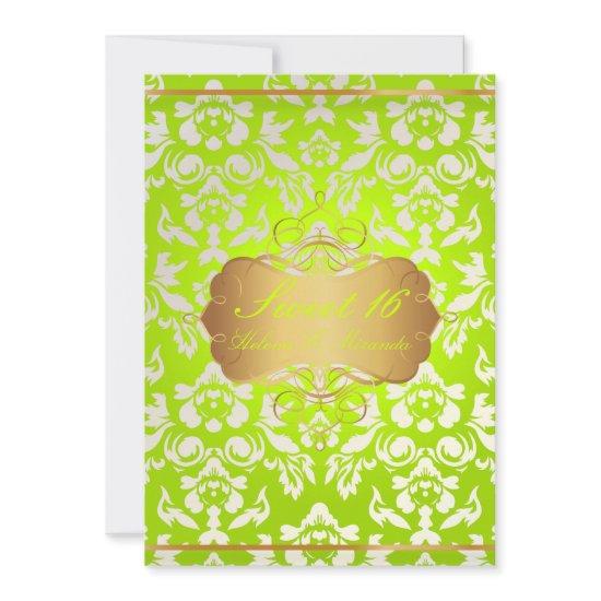 Sweet 16/ princess/pearl damask