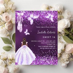 Sweet 16 purple ballerina dress budget  flyer