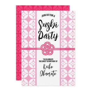 Sweet 16 Sushi party 花菱七宝紋 Hanabishi Shippo