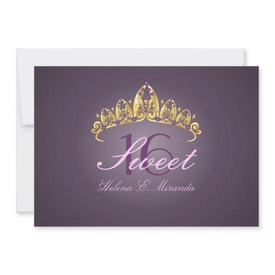 Sweet 16/ tiara/amethyst