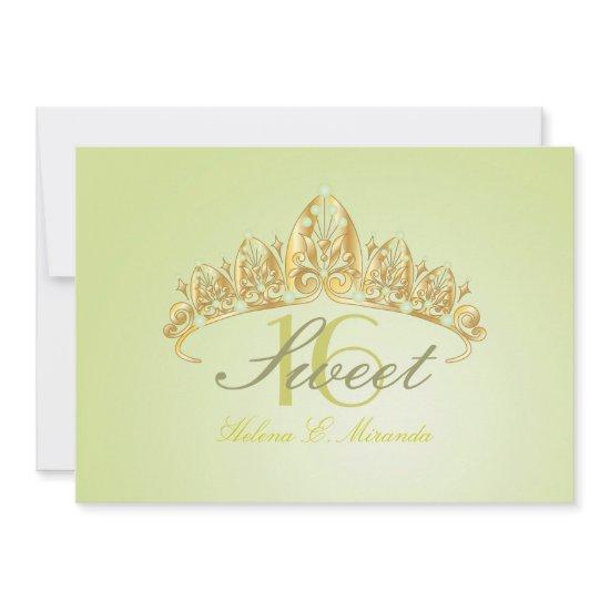 Sweet 16/ tiara/green peridot