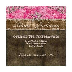 Sweet 16 Vintage Photo Card Star Pink