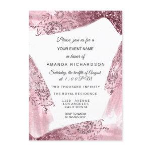 Sweet 16th Bridal Pink Dress Rose Quineanera White