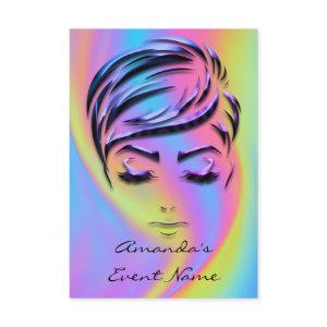 Sweet 16th Bridal Shower Holograph Modern Rainbow
