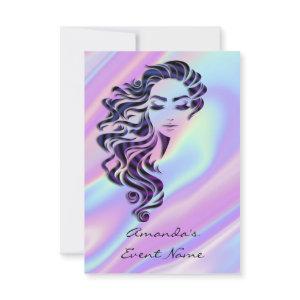 Sweet 16th Bridal Shower Holograph Opal Purple