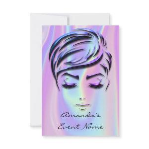 Sweet 16th Bridal Shower Holograph Purple Liquid