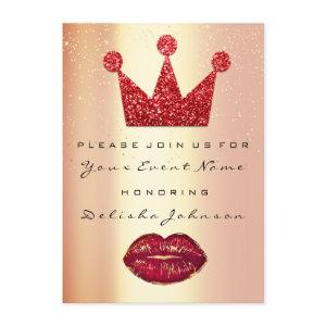 Sweet 16th Bridal Shower Quinceanera Kiss Crown