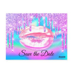 Sweet 16th Bridal Shower Quinceanera Pink Girly Postcard