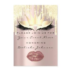 Sweet 16th Quinceanera  Bridal Makeup Gold Crown