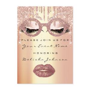 Sweet 16th Rose Glass Bridal Quinceanera Makeup